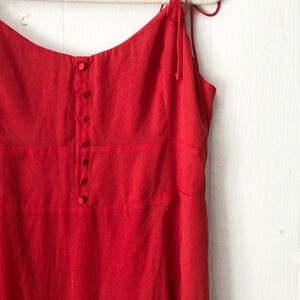 NEW Abercrombie & Fitch Spaghetti Straps Red/Orange Dress